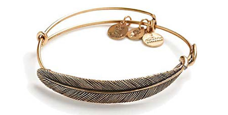 alex and ani quill feather wrap bangles