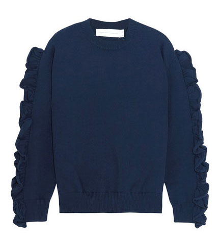 victoria-victoria-beckham-Ruffle-trimmed-ribbed-knit-sweater