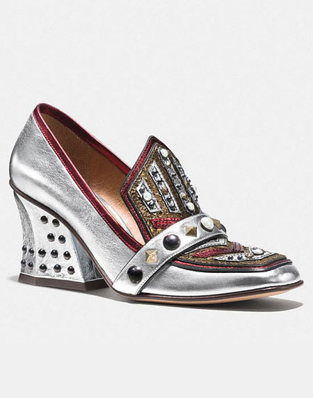 Coach Bejeweled Loafers Pumps