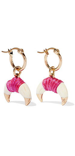 AURÉLIE BIDERMANN Takayama gold-plated bakelite earrings