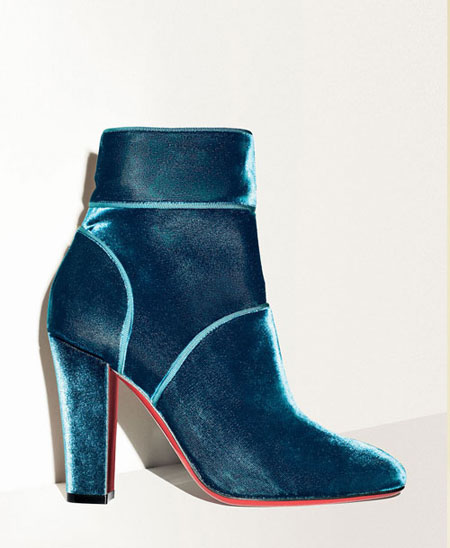 Christian Louboutin Velvet Ankle Boots #Booties