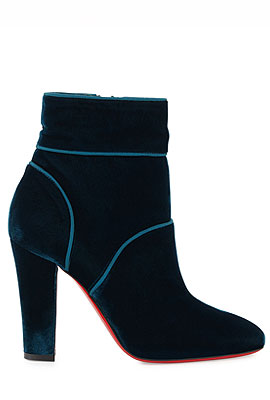 Christian Louboutin Velvet Ankle Boots #Booties