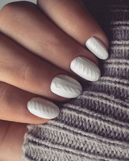 LOVIKA | 50 Beautiful Winter Nails Art & Design Ideas