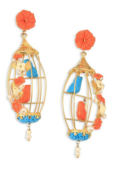 Lovika Style Crush - Of Rare Origin Birdcage Earrings