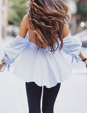 Ruffle Sleeve Top Outfit Ideas | Lovika #street #style #OOTD