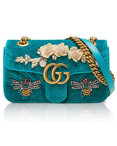 LOVIKA Edit | Gucci Marmont bags in embroidered velvet