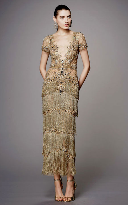 LOVIKA | Marchesa Pre-Fall 2017 Evening Gowns and Dresses #floral