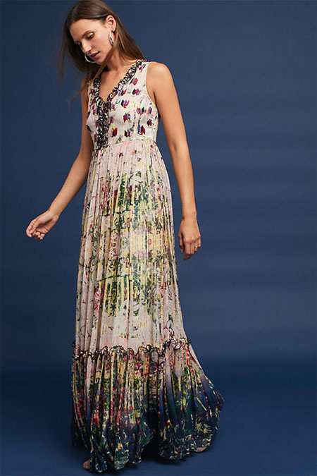 5 Lovely Autumn Maxi Dresses in Anthropologie Sale | Lovika