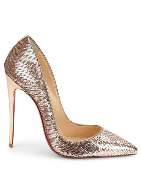LOVIKA | 7 New Christian Louboutin Wedding Shoes #pumps #sandals #sequin #gold