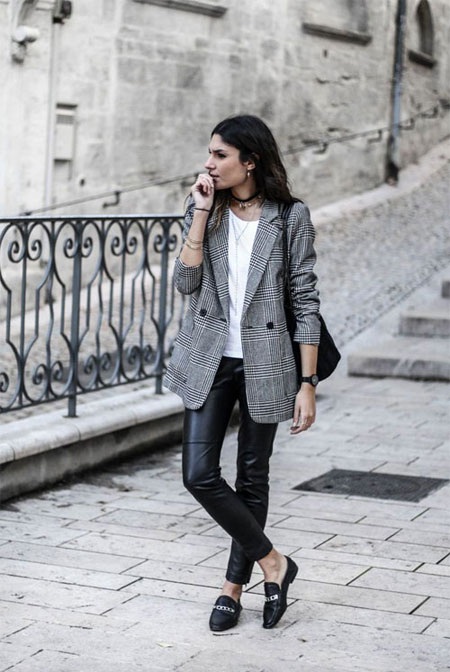 How to wear oversized blazer this fall #outfits #street #style #jeans #casual #tshirt