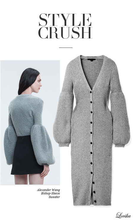 Lovika Style Crush - Alexander Wang Bishop Sleeve Sweaters and Cardigans