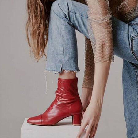 LOVIKA | How to wear red boots outfit ideas #OOTD #booties #fall