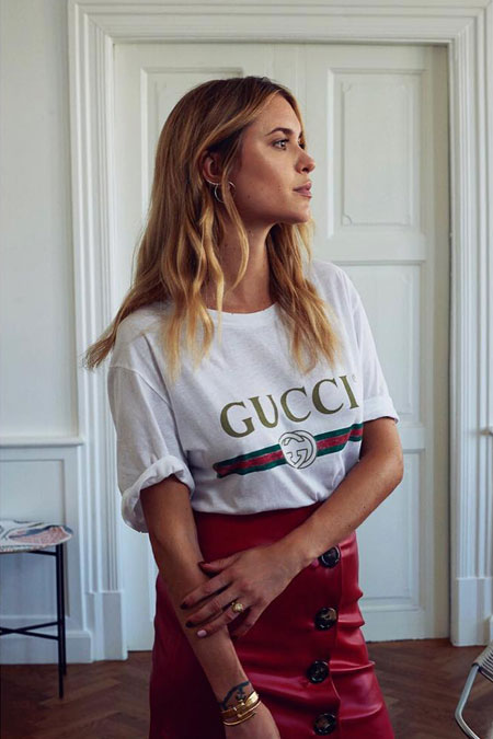 Gucci t-shirt outfit ideas #outfits #ootd