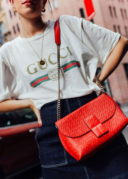 Gucci t-shirt outfit ideas #outfits #ootd