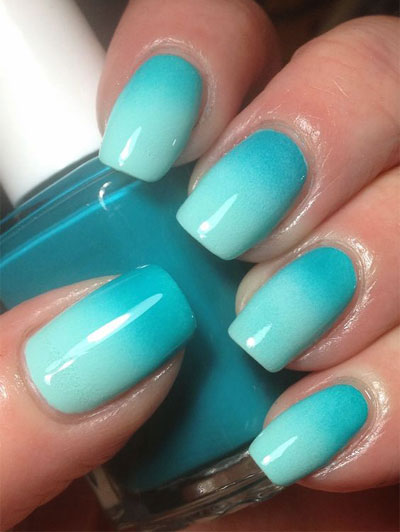 35 Amazing Ombre Nails that You Must Try | LOVIKA #bright #blue