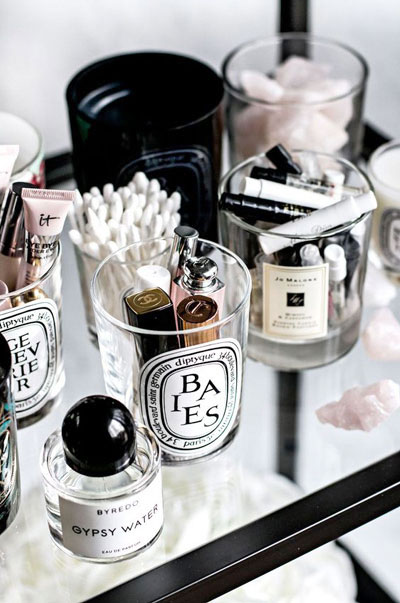 LOVIKA | 40 Decor Ideas to Reuse Your Diptyque Candles Jars - How to recycle and make it stylish