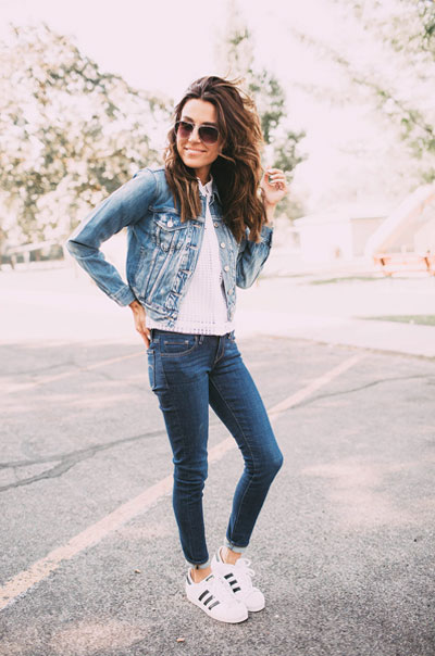 LOVIKA | 40 Stylish denim jacket outfit ideas to wear this Spring with jeans - denim on denim
