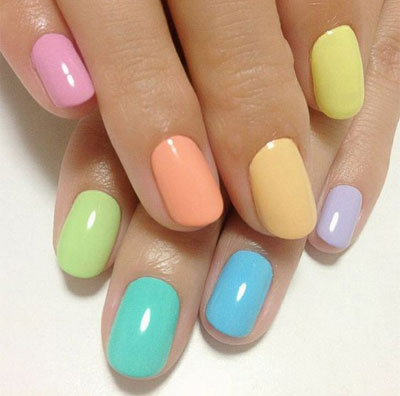 27 Easy Pastel Rainbow Nails to Copy (Get These Colors)