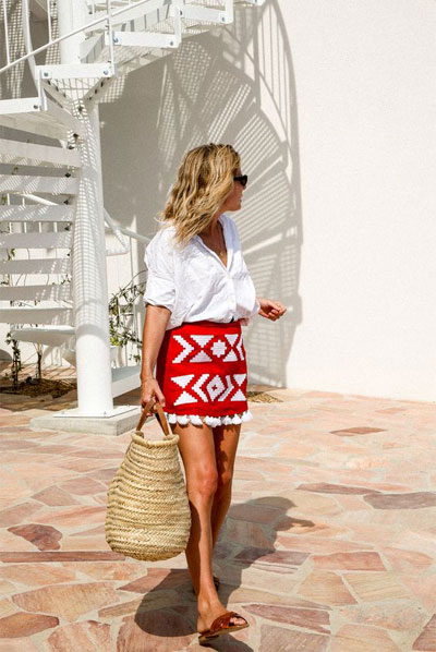 How to wear a straw tote bag this Summer | 45 outfit ideas at Lovika