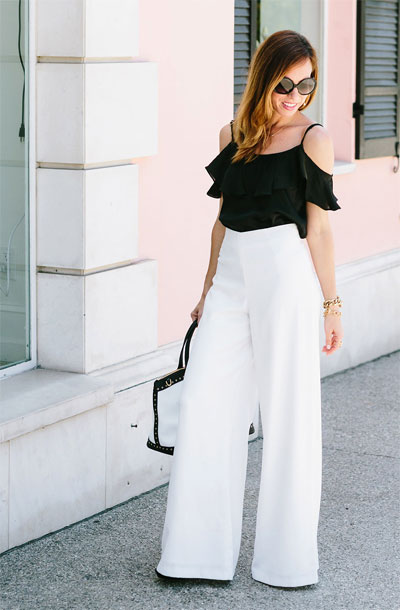 40 Amazing White Wide Leg Pants Outfits to Wear This Summer | Lovika