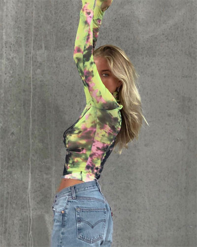 So. Many. Likes - Tie Dye Sheer Turtleneck Must-Haves