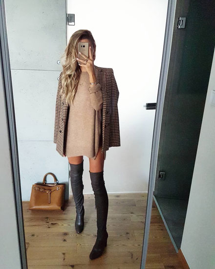 The Cool Way to Wear Knee High Boots This Fall