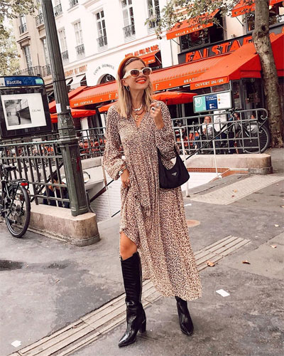 The Cool Way to Wear Knee High Boots This Fall | Lovika
