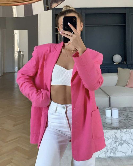 Pink Blazer Outfit Ideas