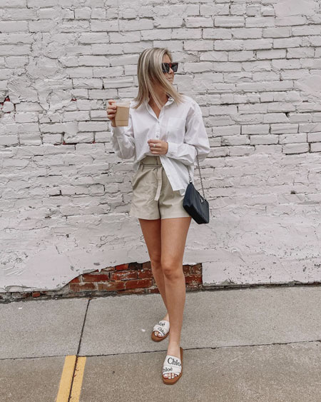 chloe woody slide sandals outfit ideas