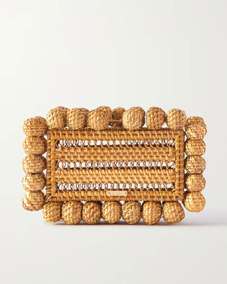 designer raffia straw clutch bags summer