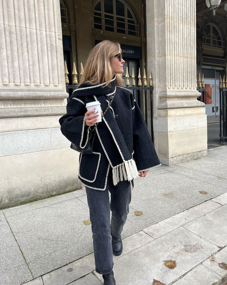 toteme scarf jacket coat outfit ideas